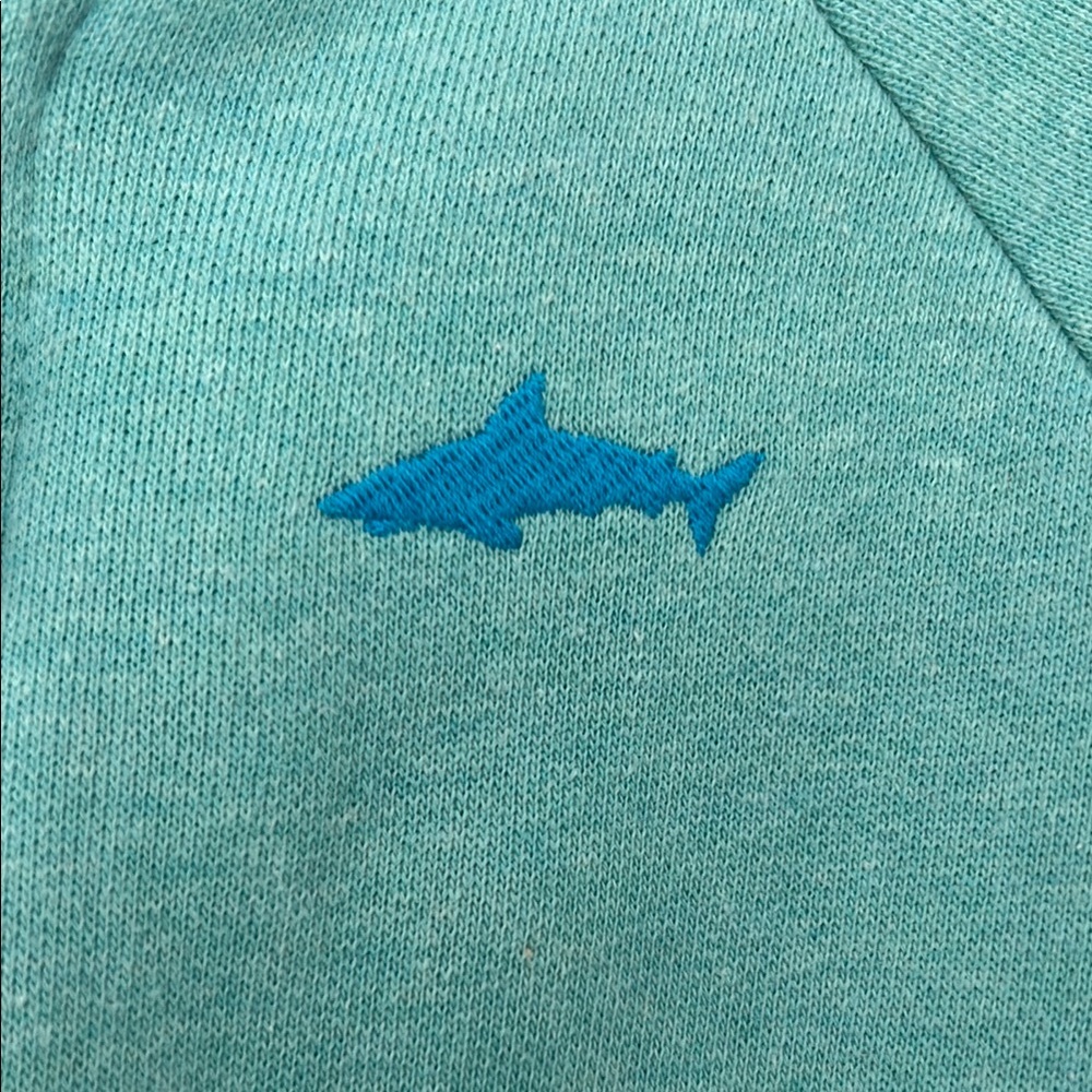Hatley Aqua Hoodie with Shark Logo, size 4T - Picture 2 of 5